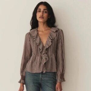 Doen Hardy Top in Delphine Plaid